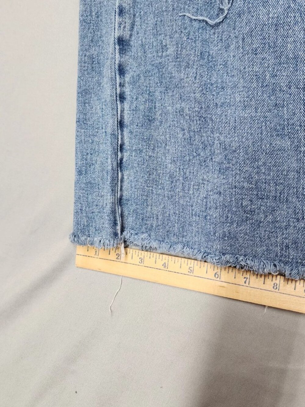 PacSun Womens Baggy Jeans Size 29 High Rise Light Blue Distressed Raw Hem - Picture 11 of 12